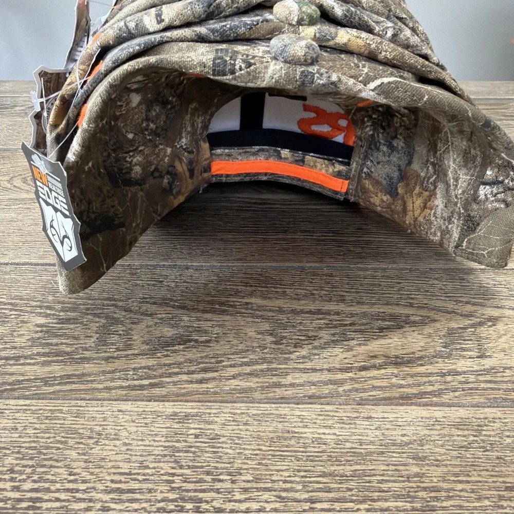 (17) Men's Real Tree Orange Camo Outdoor Hat Cap Hunting Fishing Bulk New W/Tags